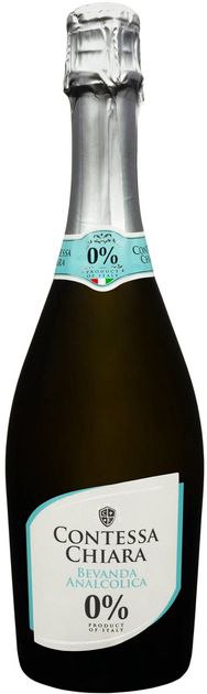 Вино ігристе Contessa Chiara Bevanda Analcolica біле солодке 0.75 л 0.01%